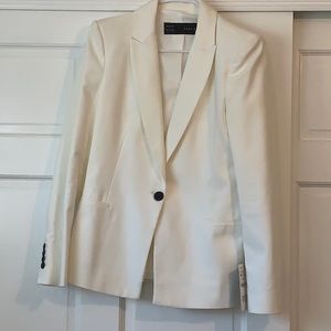 Zara white blazer
